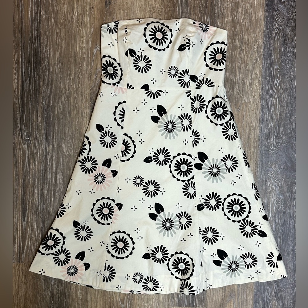 Gap White Stretch Cotton Strapless Dress Size 8 NWT